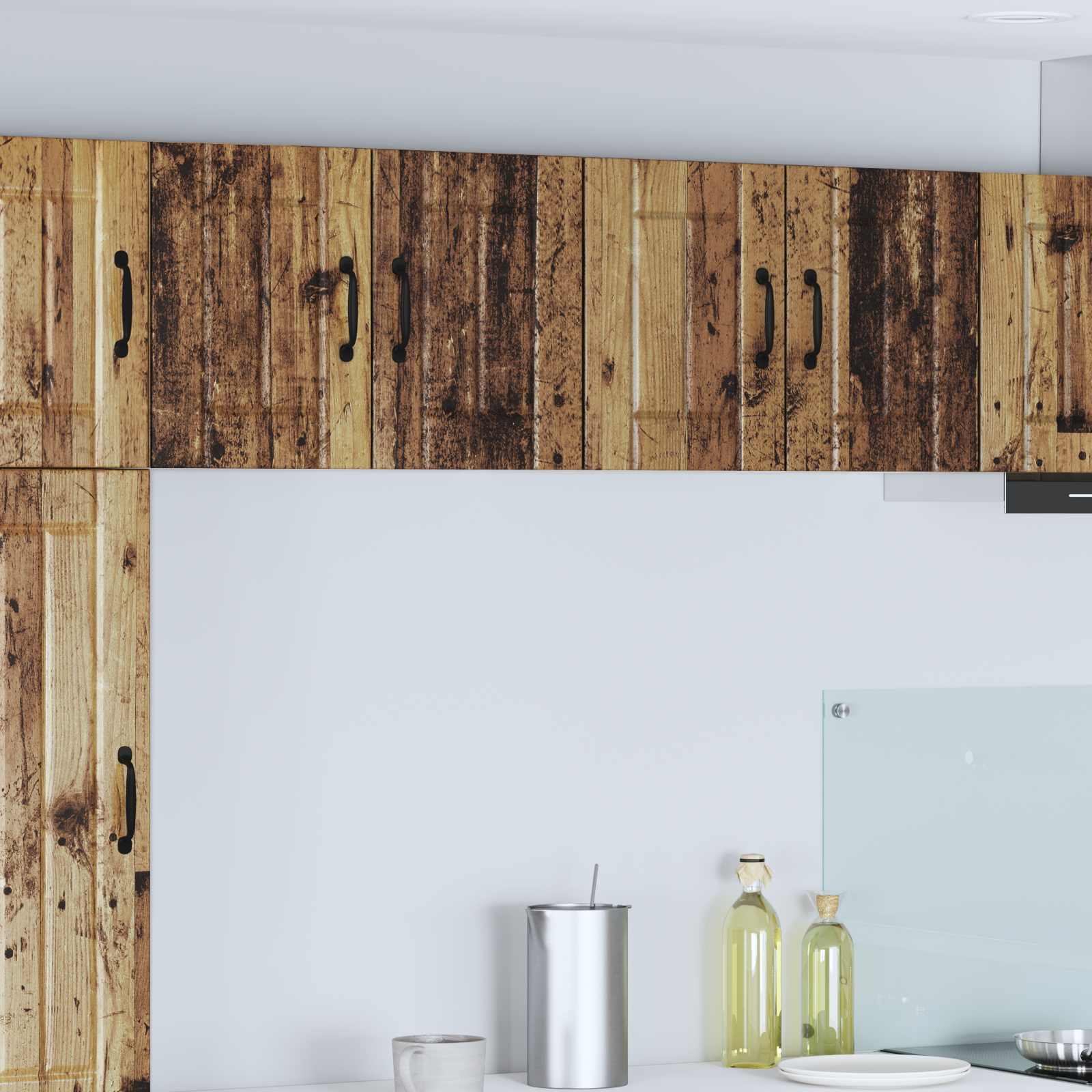 Armadi a pareti per cucina 2 pz-Set di 2 Armadi sospesi per Cucina Legno vecchio 60 x 31 x 40 cm