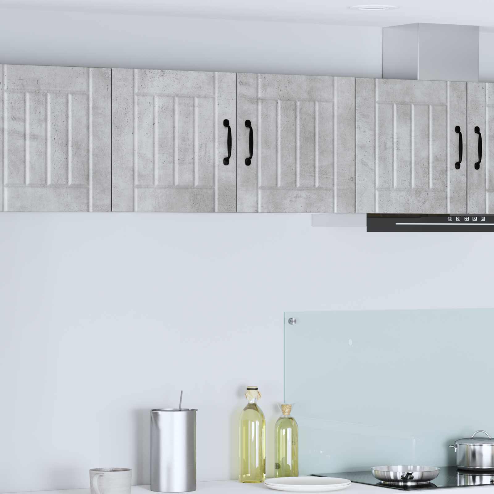 Mobile da cucina-Armadio da cucina Grigio cemento 80 x 31 x 40 cm 399202