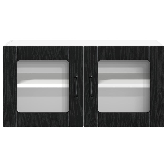 Mobile da cucina-Armadio da cucina Rovere Nero 80 x 31 x 40 cm Legno multistrato