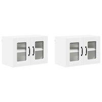Pensile cucina 2 pcs Bianco 60 x 31 x 40 cm Legno multistrato 884966