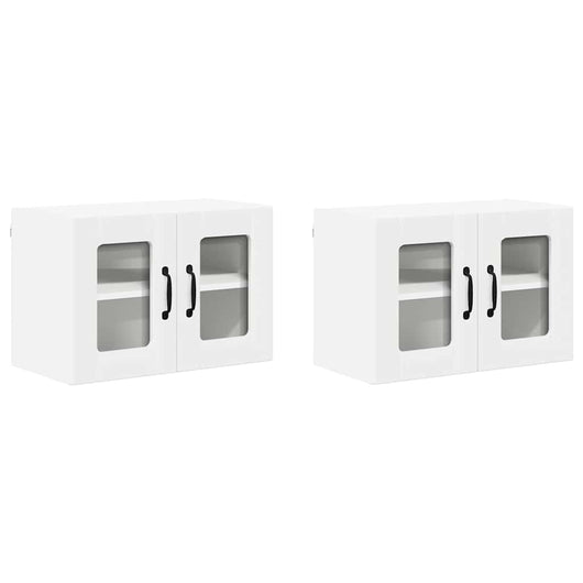 Pensile cucina 2 pcs Bianco 60 x 31 x 40 cm Legno multistrato 884966