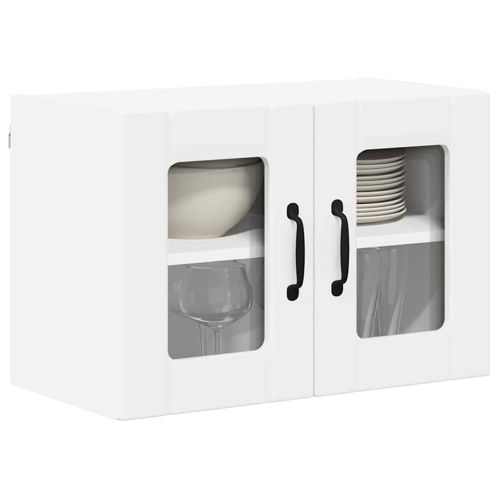 Pensile cucina 2 pcs Bianco 60 x 31 x 40 cm Legno multistrato 884966