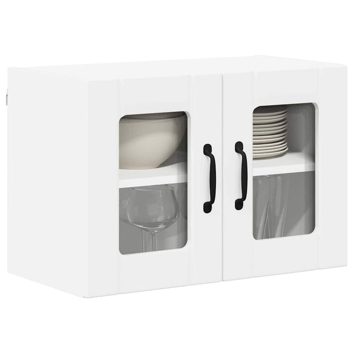 Pensile cucina 2 pcs Bianco 60 x 31 x 40 cm Legno multistrato 884966