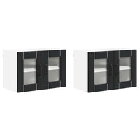Mobile da cucina 2 pcs Nero 60 x 31 x 40 cm Legno multistrato 884968