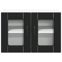 Mobile da cucina 2 pz-Set di 2 Armadio da cucina Nero 60 x 31 x 40 cm Legno multistrato 784266