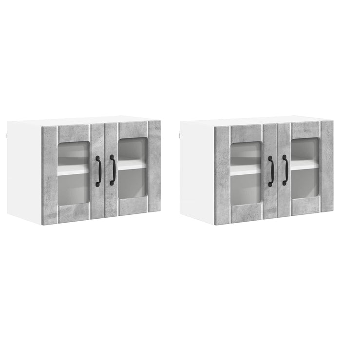 Mobile da cucina 2 pcs Grigio cemento 60 x 31 x 40 cm 884972