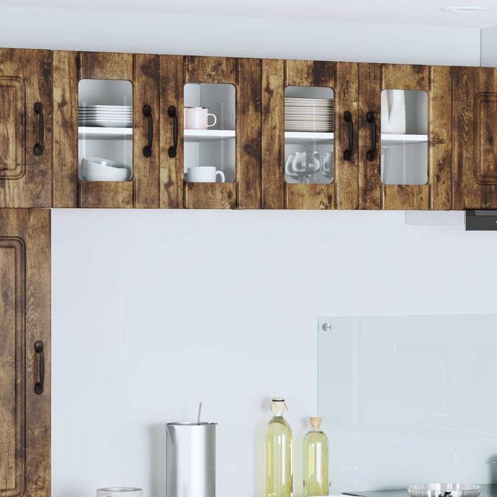 Mobile da cucina 2 pcs Rovere fumé 60 x 31 x 40 cm 884976