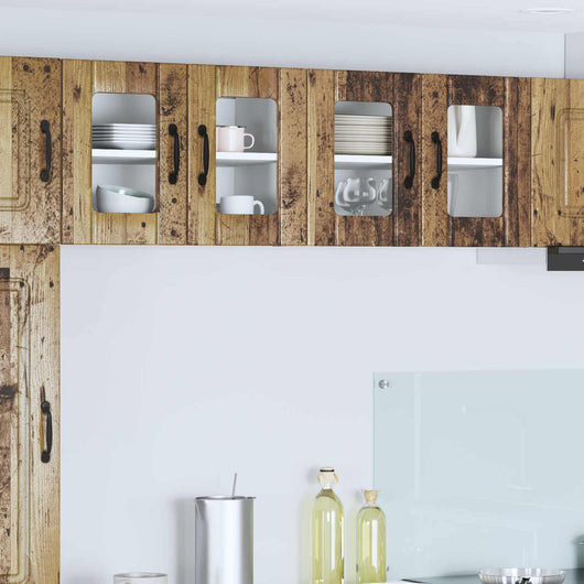 Mobile da cucina 2 pz-Set di 2 Armadio da cucina Legno vecchio 60 x 31 x 40 cm 453593