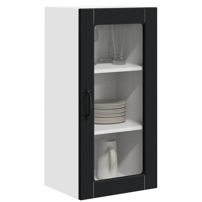 Mobile da cucina 2 pcs Nero 40 x 31 x 80 cm Legno multistrato 884988