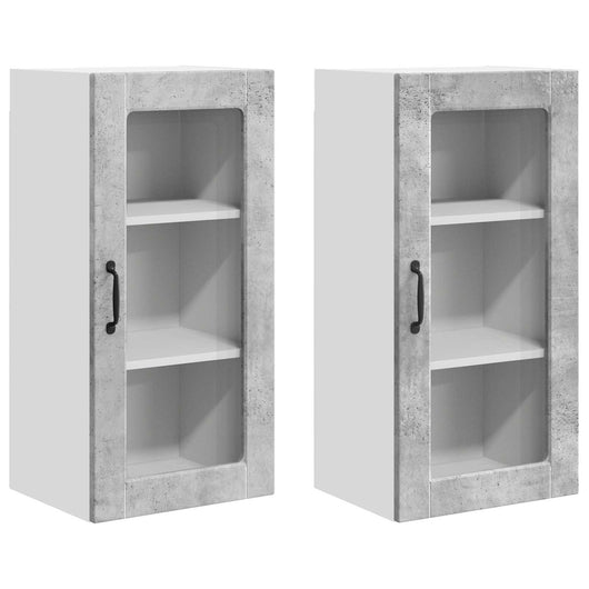 Mobile da cucina 2 pcs Grigio cemento 40 x 31 x 80 cm 884992