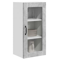 Mobile da cucina 2 pz-Set di 2 Armadio da cucina Grigio cemento 40 x 31 x 80 cm 248189