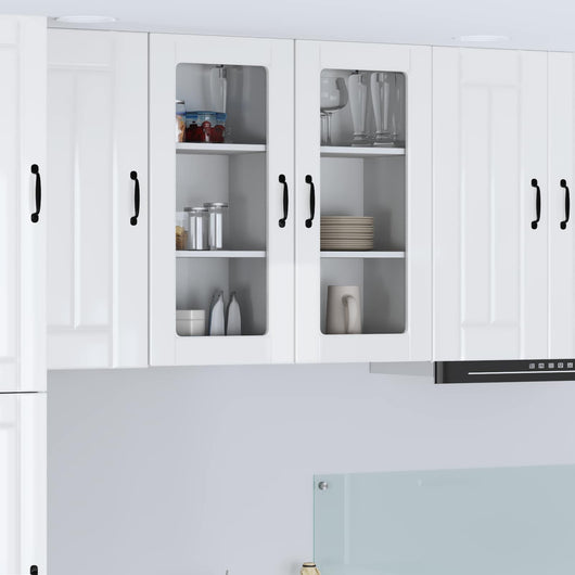 Mobile da cucina 2 pcs Bianco Lucido 40 x 31 x 80 cm 884994