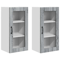 Mobile da cucina 2 pz-Set di 2 Armadio da cucina Grigio Sonoma 40 x 31 x 80 cm 978084