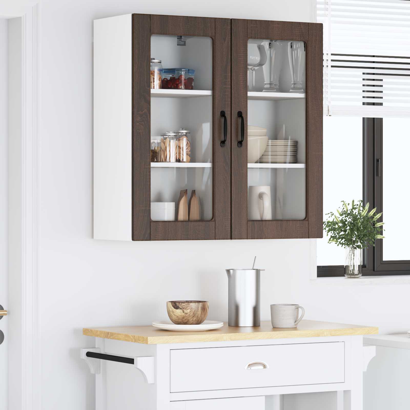 Mobile da cucina 2 pcs Rovere Marrone 40 x 31 x 80 cm 885000