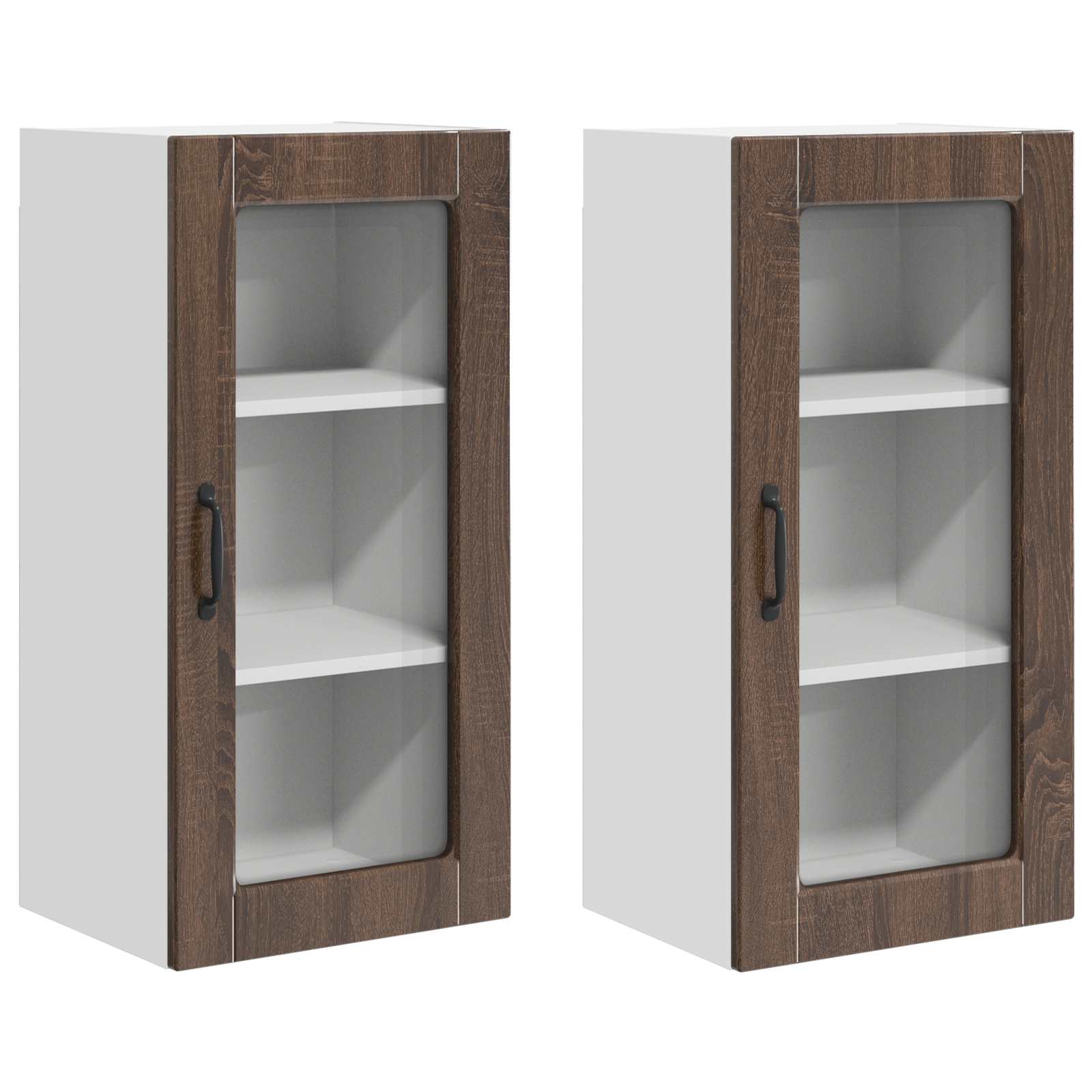 Mobile da cucina 2 pz-Set di 2 Armadio da cucina Rovere Marrone 40 x 31 x 80 cm 841565