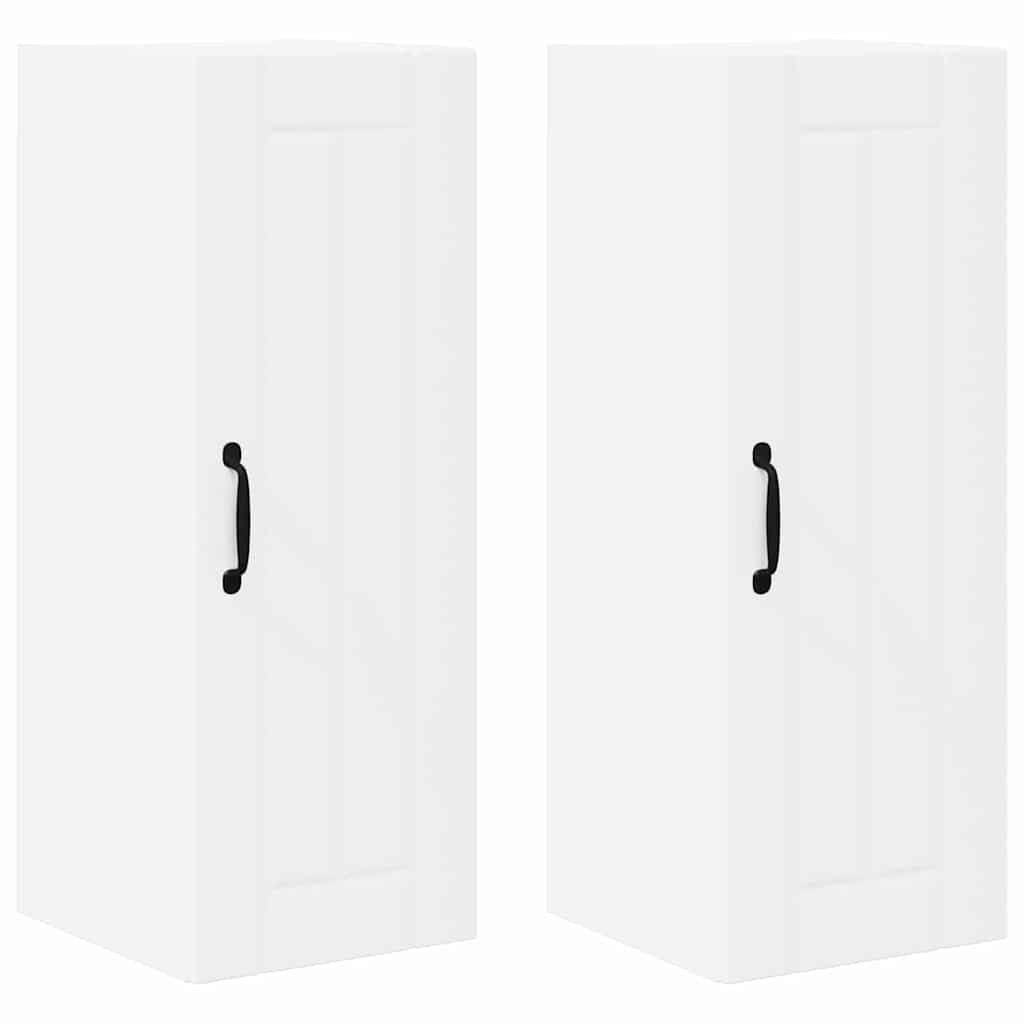 Mobile da cucina 2 pz-Set di 2 Armadio da cucina Bianco 30 x 31 x 80 cm Legno multistrato 955628