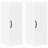 Mobile da cucina 2 pz-Set di 2 Armadio da cucina Bianco 30 x 31 x 80 cm Legno multistrato 955628