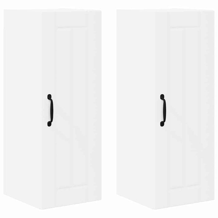 Mobile da cucina 2 pz-Set di 2 Armadio da cucina Bianco 30 x 31 x 80 cm Legno multistrato 955628