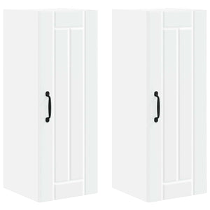 Mobile da cucina 2 pcs Bianco 30 x 31 x 80 cm Legno multistrato 885006