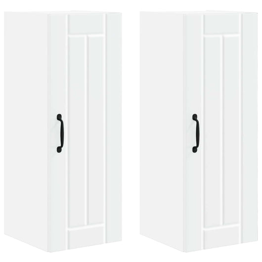 Mobile da cucina 2 pcs Bianco 30 x 31 x 80 cm Legno multistrato 885006