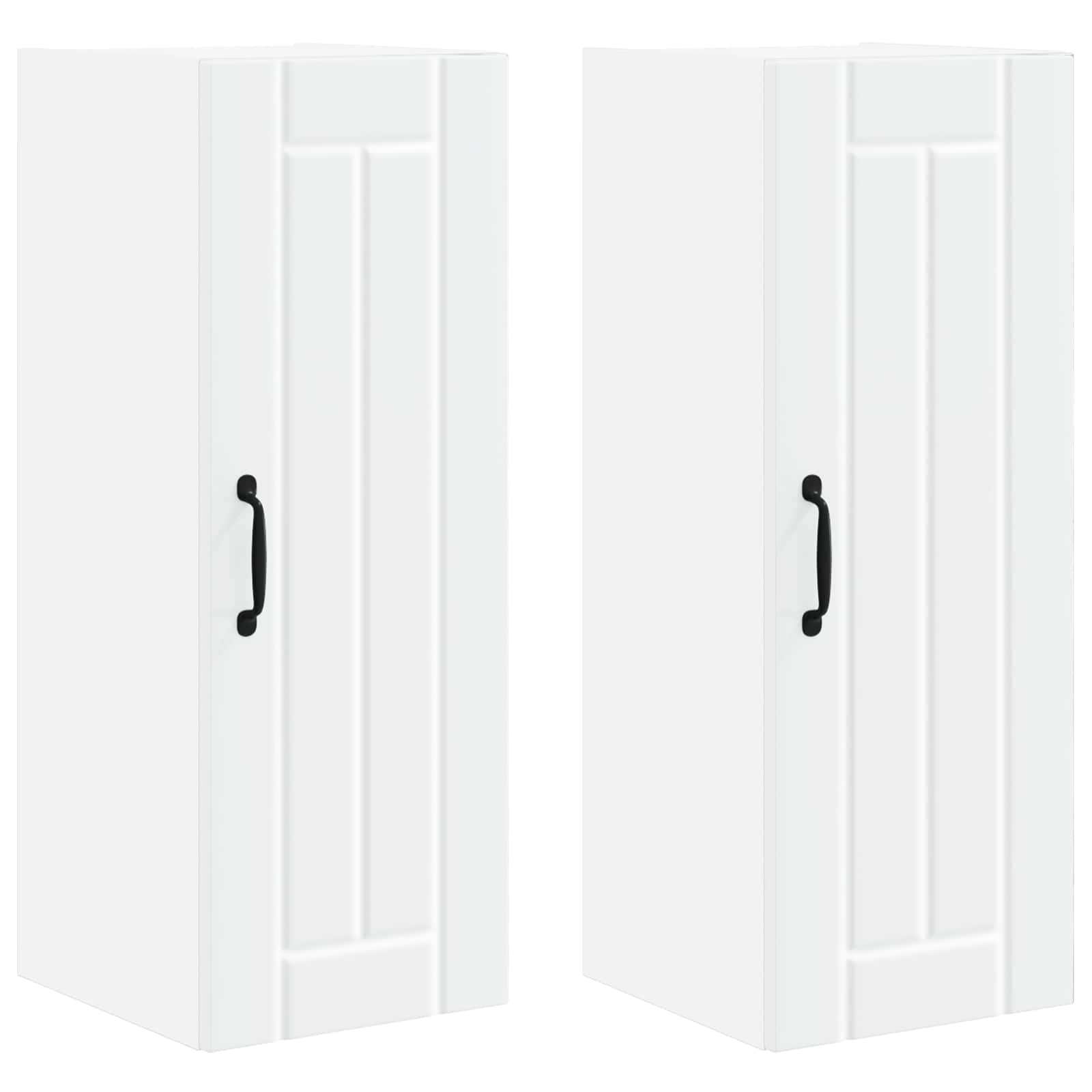 Mobile da cucina 2 pz-Set di 2 Armadio da cucina Bianco 30 x 31 x 80 cm Legno multistrato 955628