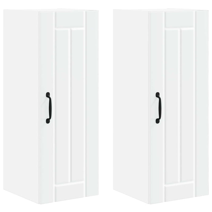 Mobile da cucina 2 pz-Set di 2 Armadio da cucina Bianco 30 x 31 x 80 cm Legno multistrato 955628