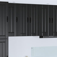 Mobile da cucina 2 pcs Nero 30 x 31 x 80 cm Legno multistrato 885008