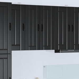 Mobile da cucina 2 pcs Nero 30 x 31 x 80 cm Legno multistrato 885008