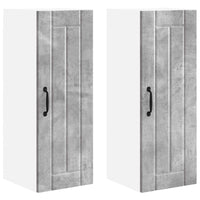 Mobile da cucina 2 pz-Set di 2 Armadio da cucina Grigio cemento 30 x 31 x 80 cm 696768