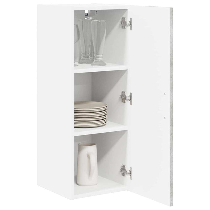 Mobile da cucina 2 pz-Set di 2 Armadio da cucina Grigio cemento 30 x 31 x 80 cm 696768