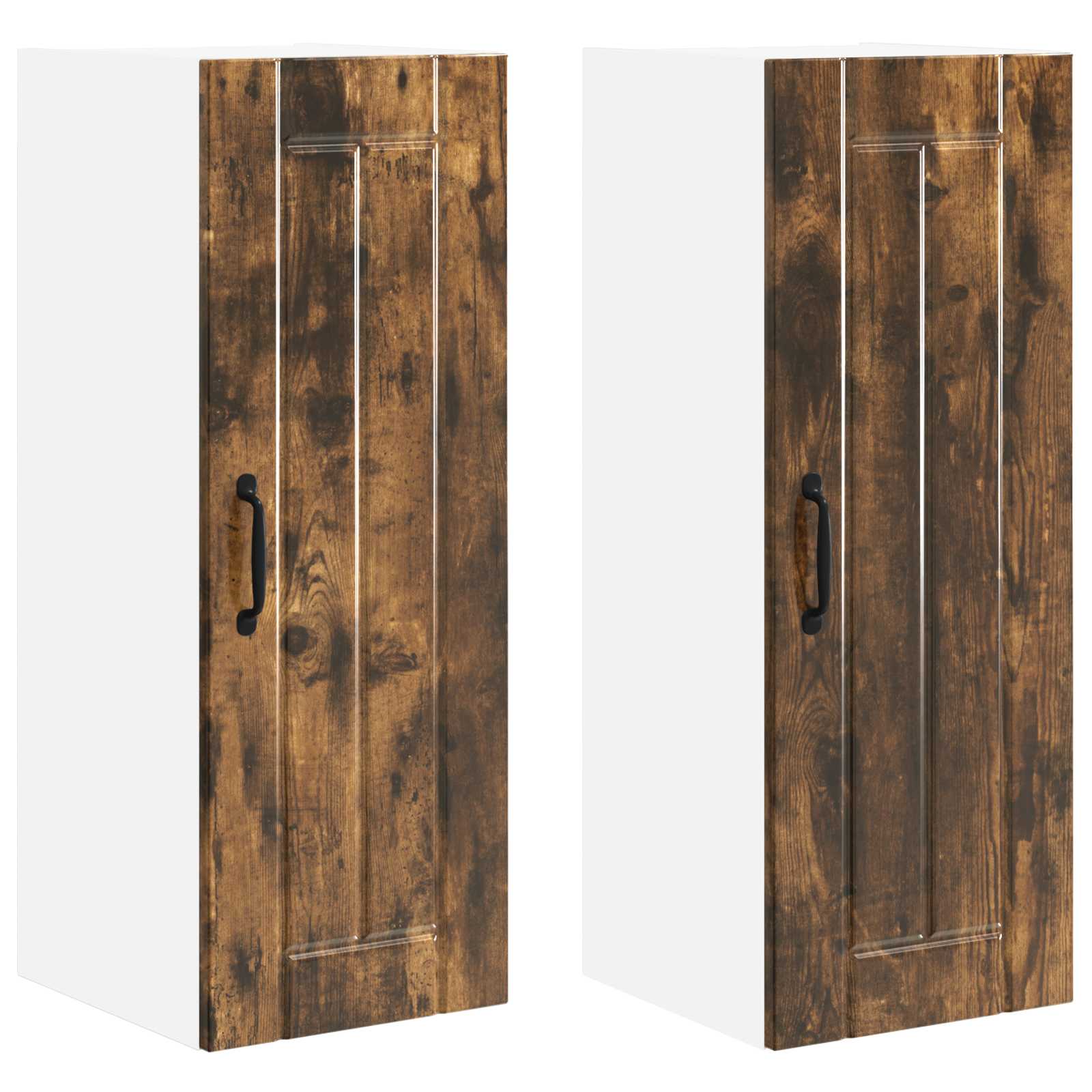 Mobile da cucina 2 pz-Set di 2 Armadio da cucina Rovere fum¨¦ 30 x 31 x 80 cm 495363