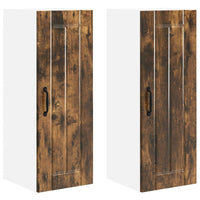 Mobile da cucina 2 pz-Set di 2 Armadio da cucina Rovere fum¨¦ 30 x 31 x 80 cm 495363