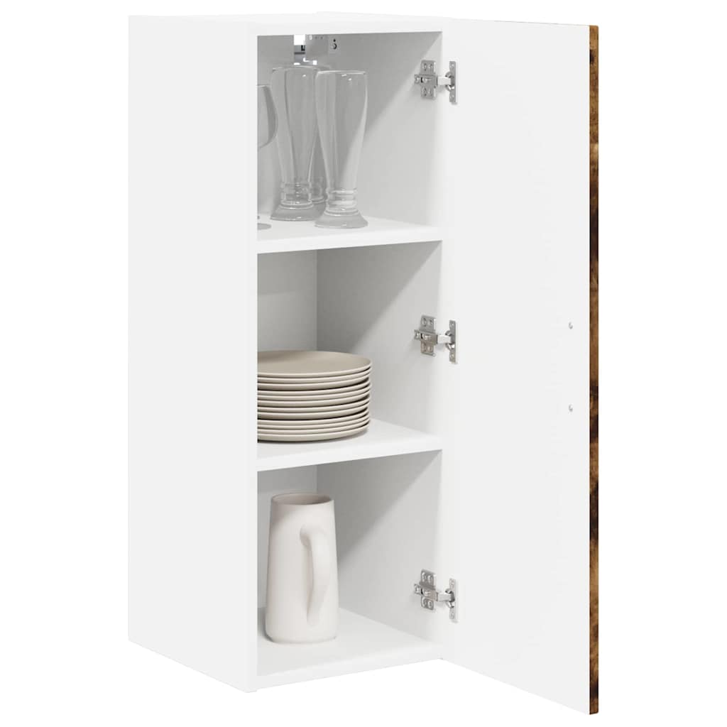 Mobile da cucina 2 pz-Set di 2 Armadio da cucina Rovere fum¨¦ 30 x 31 x 80 cm 495363
