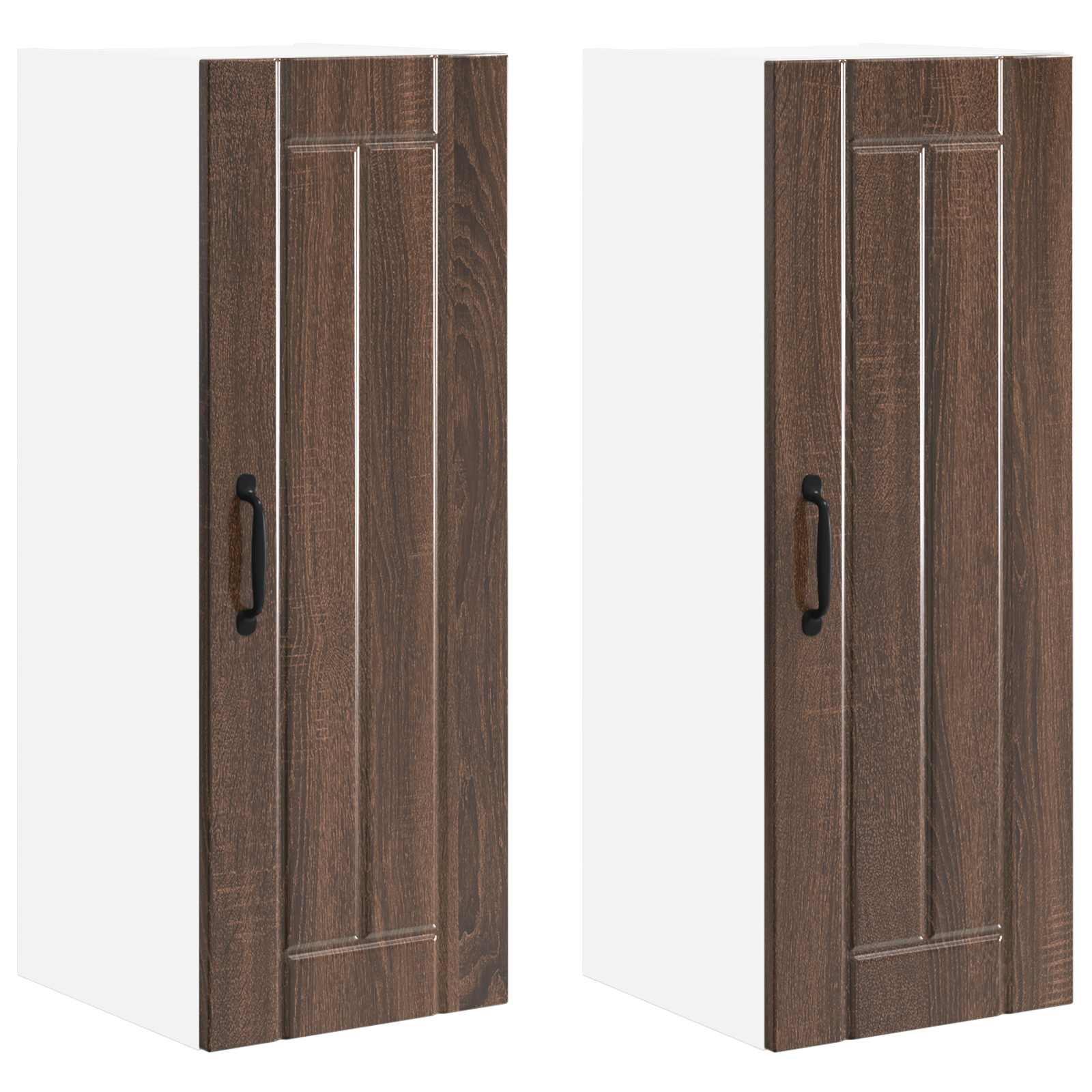 Mobile da cucina 2 pz-Set di 2 Armadio da cucina Rovere Marrone 30 x 31 x 80 cm 742088