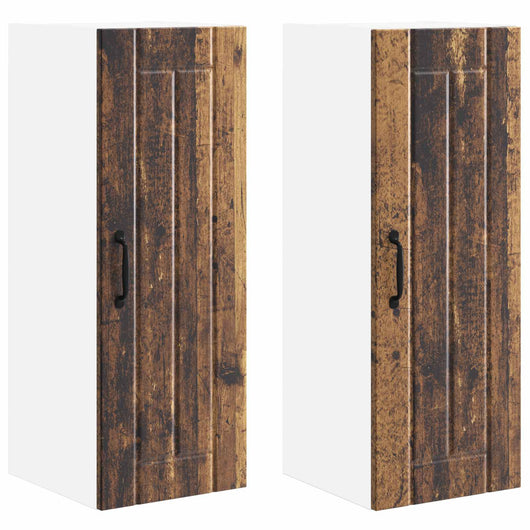 Mobile da cucina 2 pz-Set di 2 Armadio da cucina Legno vecchio 30 x 31 x 80 cm 263752