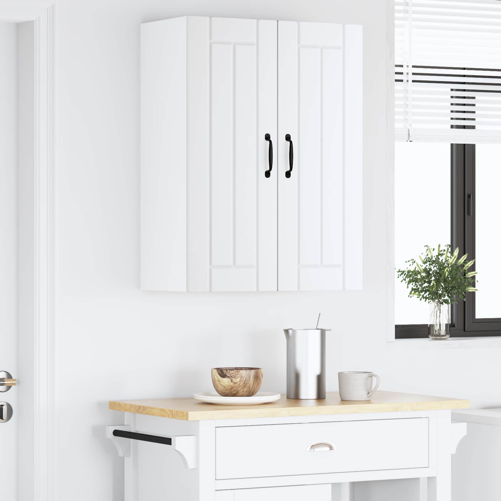 Mobile da cucina Bianco 60 x 31 x 80 cm Legno multistrato 885045