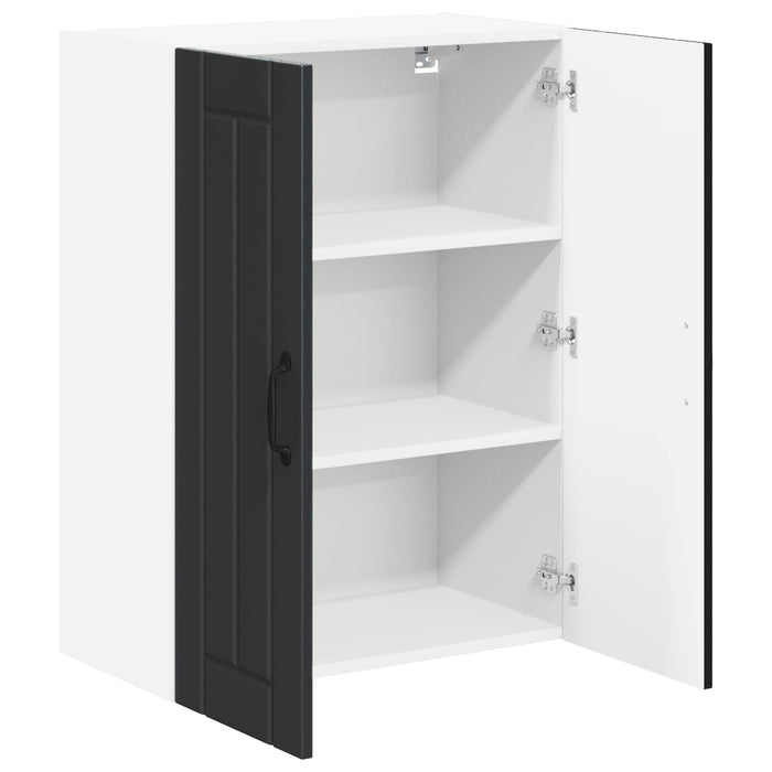 Mobile da cucina-Armadio da cucina Nero 60 x 31 x 80 cm Legno multistrato 382041