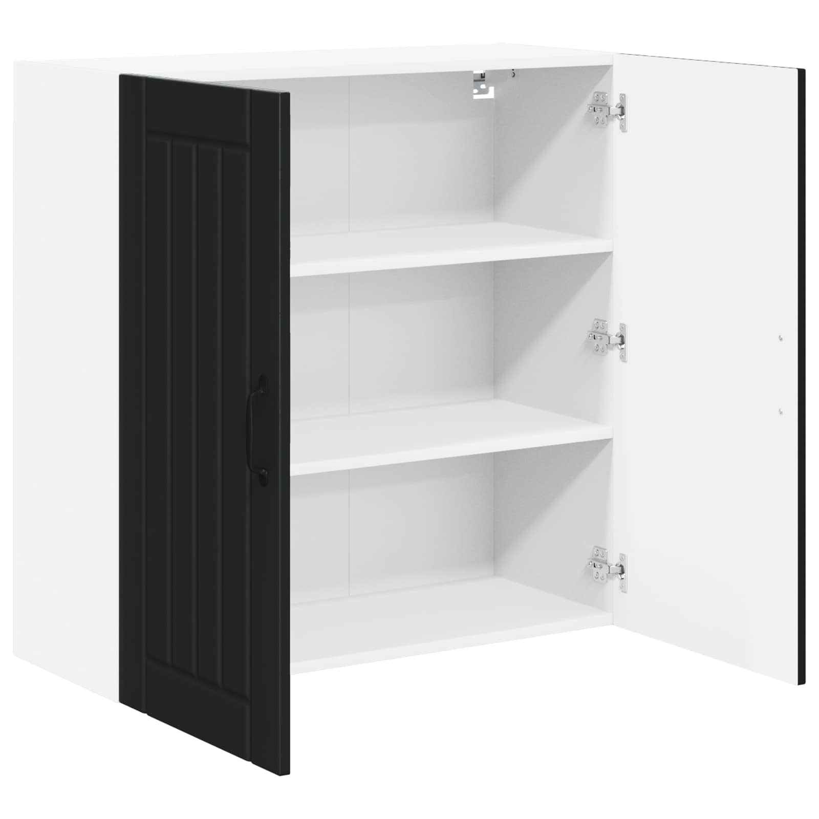 Mobile da cucina-Armadio da cucina Nero 80 x 31 x 80 cm Legno multistrato 450208