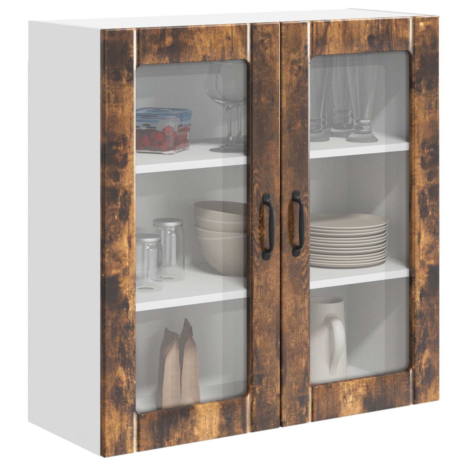 Mobile da cucina-Armadio da cucina Rovere fum¨¦ 80 x 31 x 80 cm Legno multistrato 110589