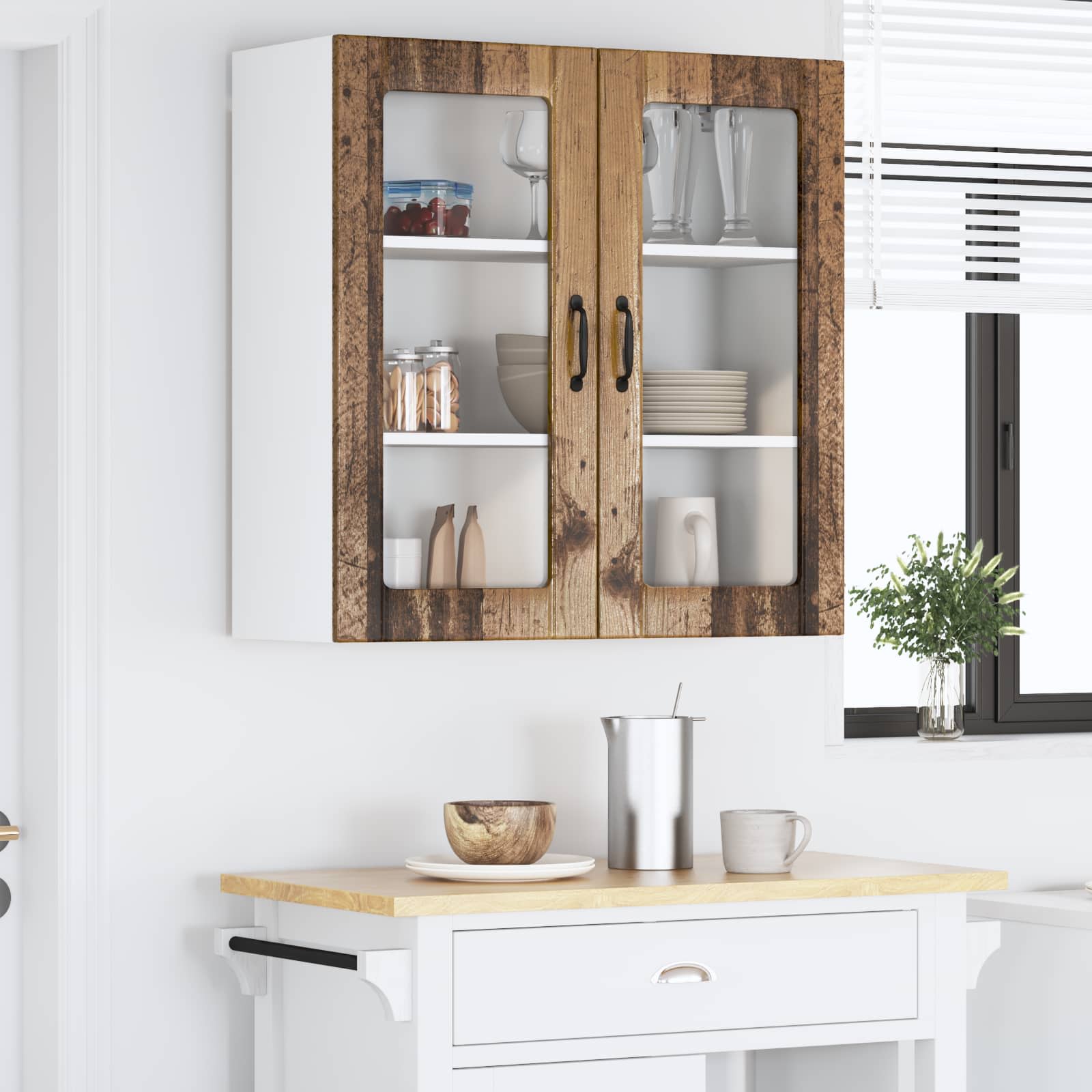 Mobile da cucina Legno vecchio 80 x 31 x 80 cm 885073