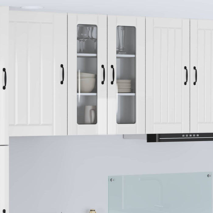 Mobile da cucina-Armadio da cucina Bianco Lucido 60 x 31 x 80 cm 697673