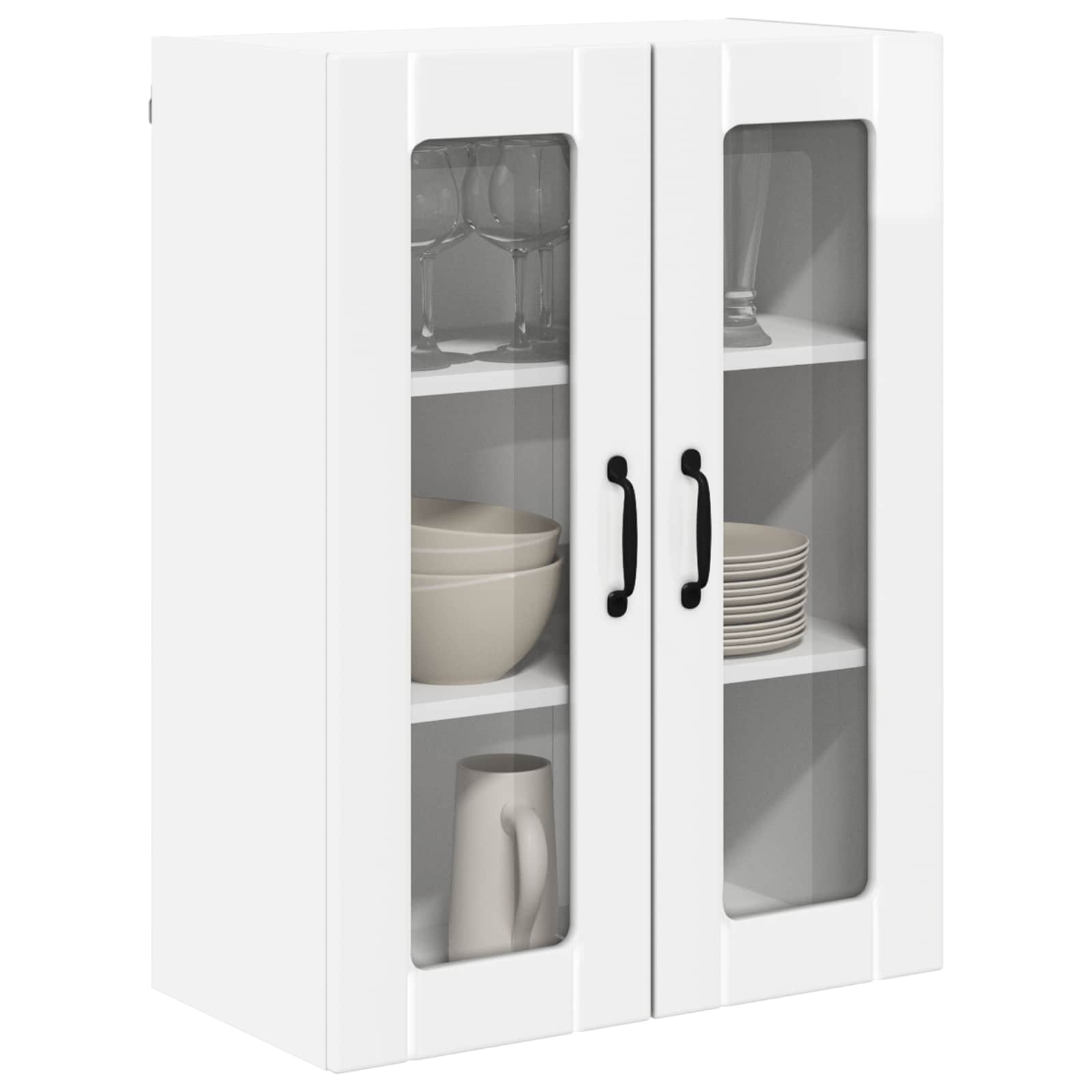 Mobile da cucina-Armadio da cucina Bianco Lucido 60 x 31 x 80 cm 697673