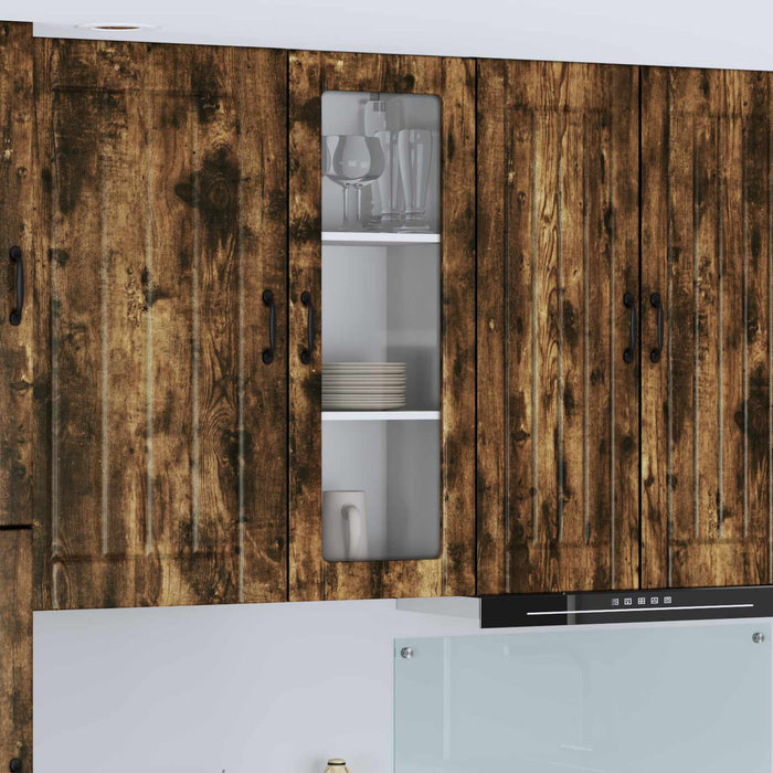 Mobile da cucina-Armadio da cucina Rovere fum¨¦ 40 x 31 x 100 cm Legno multistrato 967572