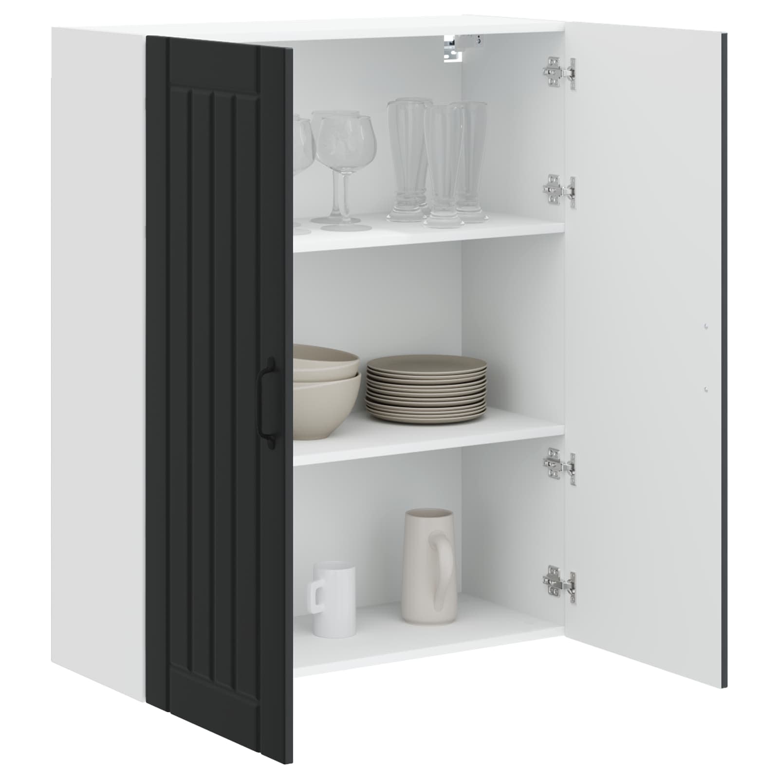 Mobile da cucina-Armadio da cucina Nero 80 x 31 x 100 cm Legno multistrato 177751