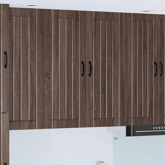 Pensile cucina con porta-Mobile Cucina da Parete Rovere Marrone 80 x 31 x 100 cm 267531