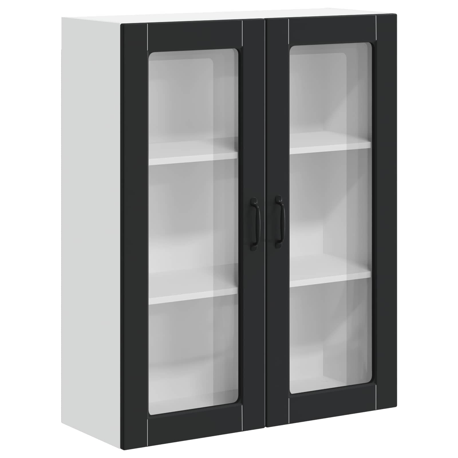 Pensile cucina-Mobile Cucina da Parete Nero 80 x 31 x 100 cm Legno multistrato