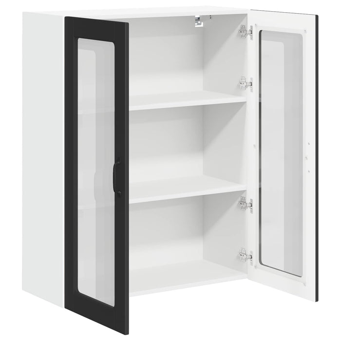 Pensile cucina-Mobile Cucina da Parete Nero 80 x 31 x 100 cm Legno multistrato