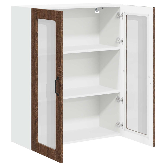 Pensile cucina con porta-Mobile Cucina da Parete Rovere Marrone 80 x 31 x 100 cm 146489