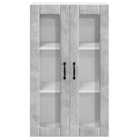 Pensile cucina con porta-Mobile Cucina da Parete Grigio cemento 60 x 31 x 100 cm