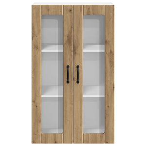 Pensile cucina con porta-Mobile Cucina da Parete Rovere artigianale 60 x 31 x 100 cm